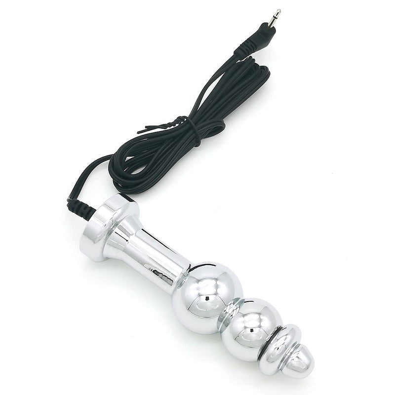 Bipolar Metal Electric Shock Butt Plug - D - - Electro Sex