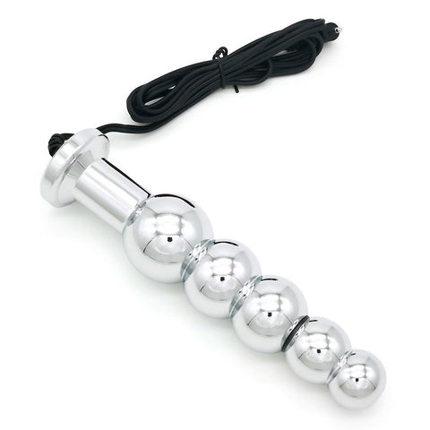 Bipolar Metal Electric Shock Butt Plug - N - Electro Sex