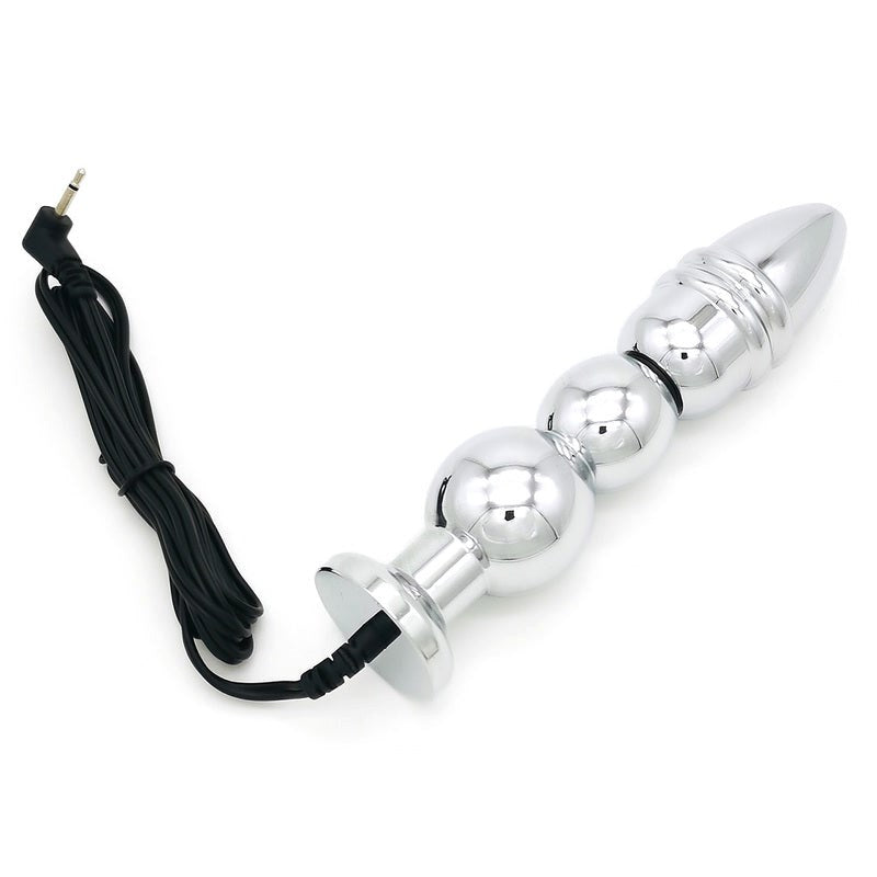 Bipolar Metal Electric Shock Butt Plug - Q - - Electro Sex