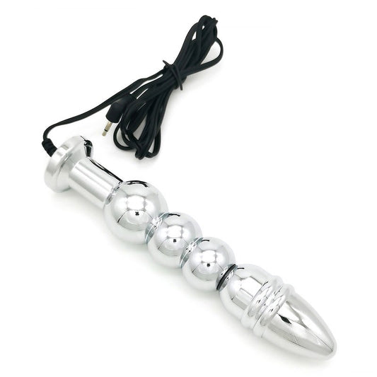 Bipolar Metal Electric Shock Butt Plug - R - Electro Sex