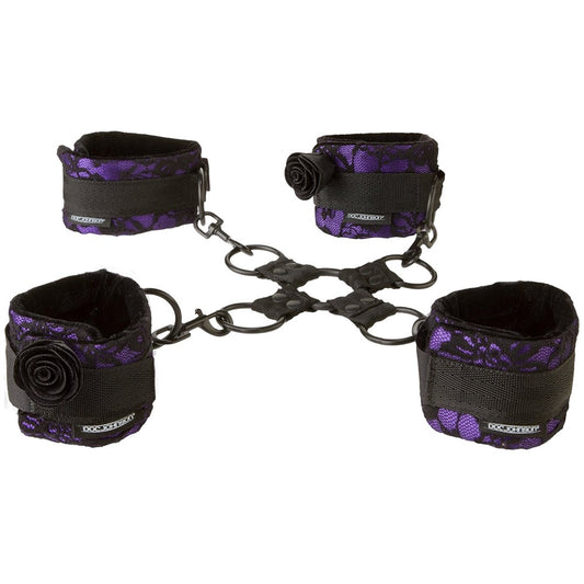 Black Rose Four-Way Foreplay - Cuffs and Restraints