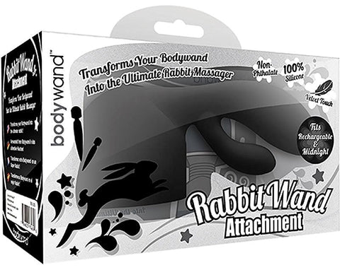Bodywand Rechargeable Midnight Rabbit Wand Attachment - Rabbit Vibrators