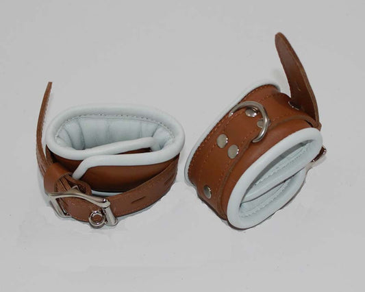 Luxurious Leather Wrist Restraints for Thrilling Role-Play - Cuffs and Restraints