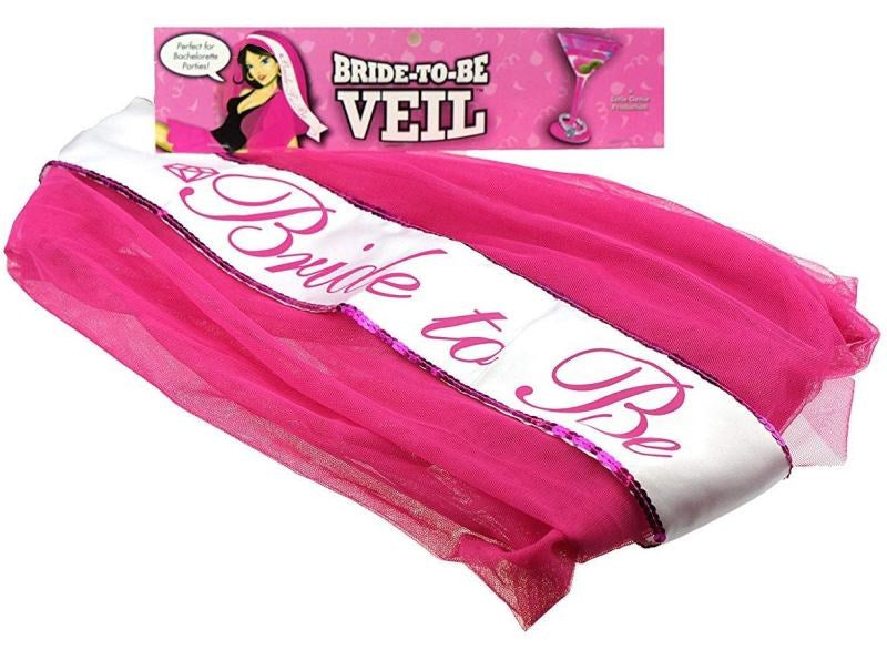 Bride to Be Veil Pink - Bachelorette and Bucks
