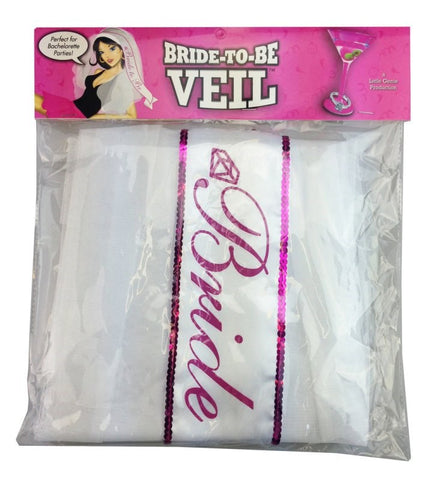 Bride-To-Be Veil White and Pink - Fancy Dress Ups