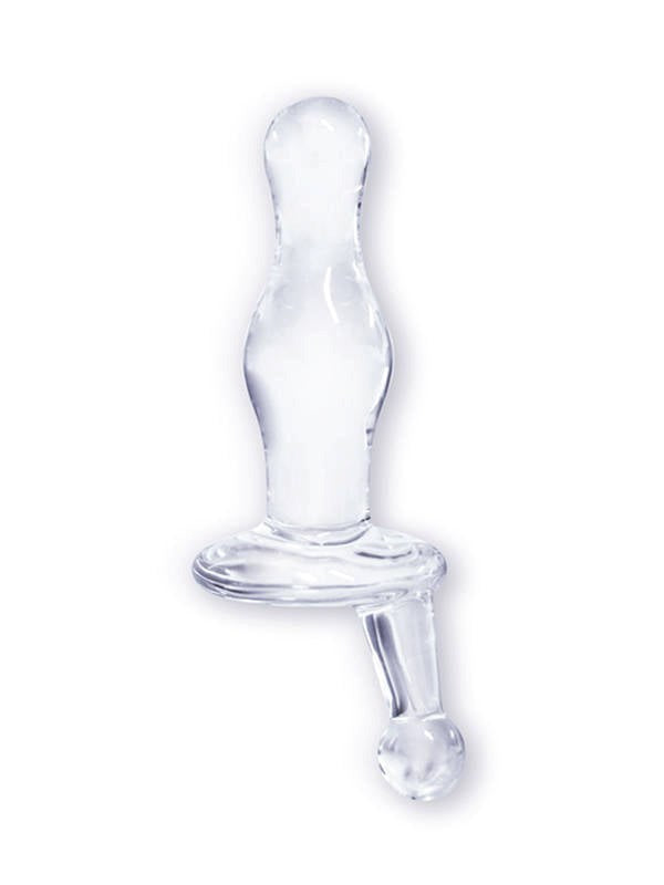 ButtMan's Viewable Glass Butt Plug Curves - - Glass Sex Toys