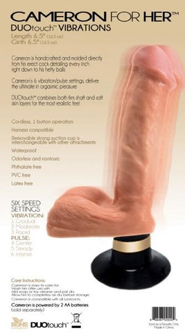 Cameron Marshall Duo Touch Vibrations for Her - Realistic Dildos