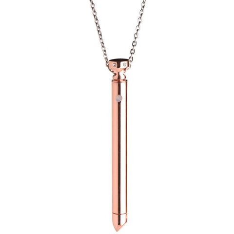 Sensual Allure - Charmed 7X Vibrating Necklace in Rose Gold - Luxury Sex Toys