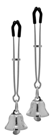 Chimera Nipple Clamps With Bells Silver - Nipple and Clit Clamps