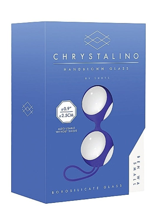 Chrystalino Ben Wa Small White - Glass Sex Toys