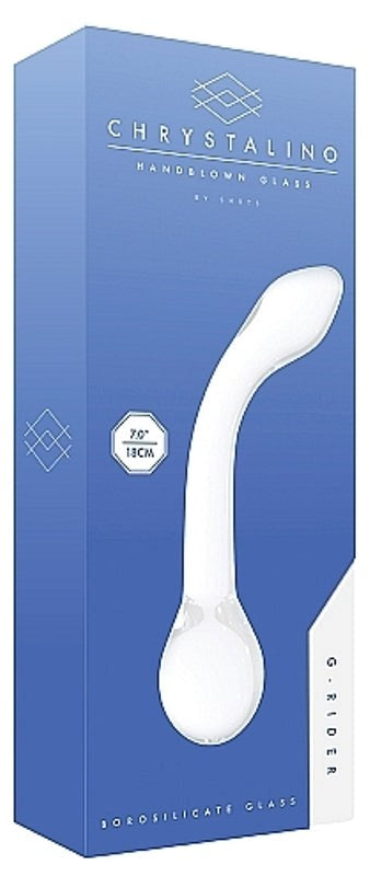 Chrystalino G-Rider White - - Glass Sex Toys