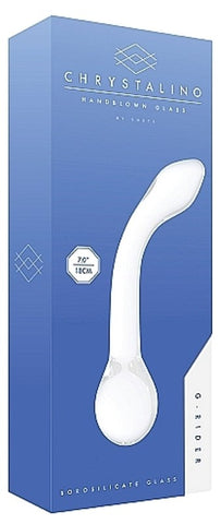 Chrystalino G-Rider White - Glass Sex Toys