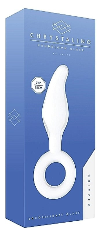 Chrystalino Gripper White - Glass Sex Toys
