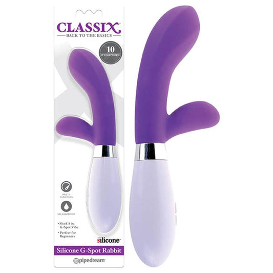 Pipedream Classix Silicone G-Spot Rabbit Vibrator - Rabbit Vibrators