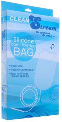 CleanStream Silicone Open Flow Top Douche and Enema Bag - Enemas and Douches