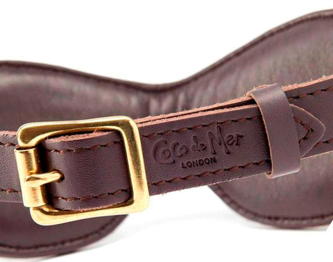 Coco de Mer Brown Leather Blindfold - Fancy Dress Ups