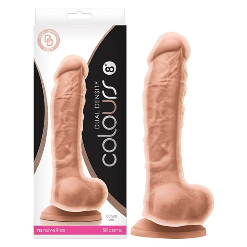 Colours Dual Density - 8 Inch Dong - - Realistic Dildos