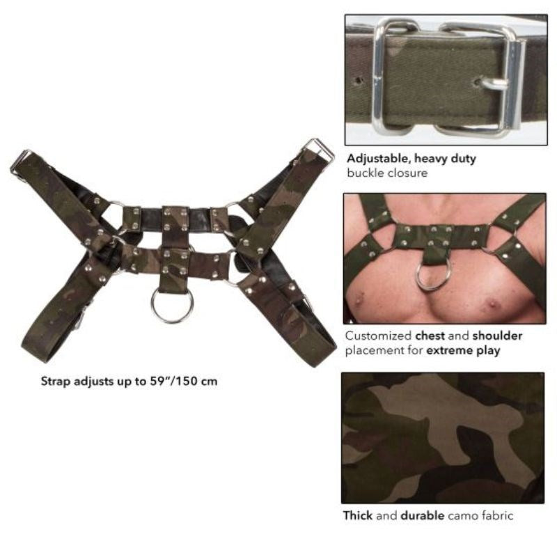 Colt Camo Chest Harness - - Cuffs And Restraints