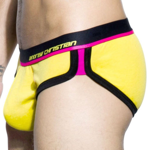 Coolflex Tagless Brief w/ Show-It Yellow - Jocks and G-Strings