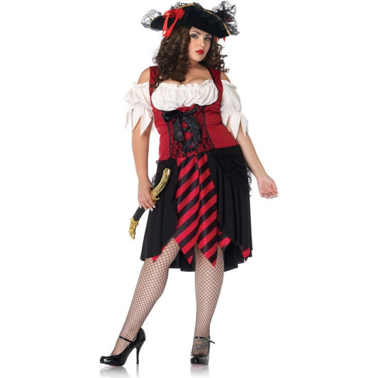 Crimson Pirate Costume - Fancy Dress Ups