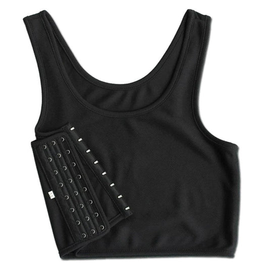 Crop Top Chest Binder Black - Bras and Bra Sets