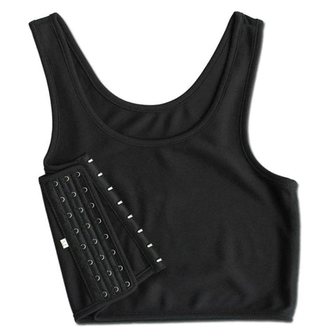 Crop Top Chest Binder Black - Bras and Bra Sets