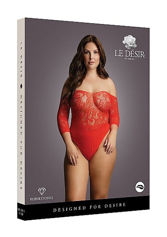 Crotchless Rhinestone Teddy - Babydolls and Chemises
