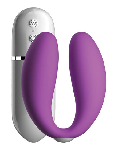 Pipedream Crush Snuggles Remote Control Couples Vibrator - Clit Ticklers and Pulsators