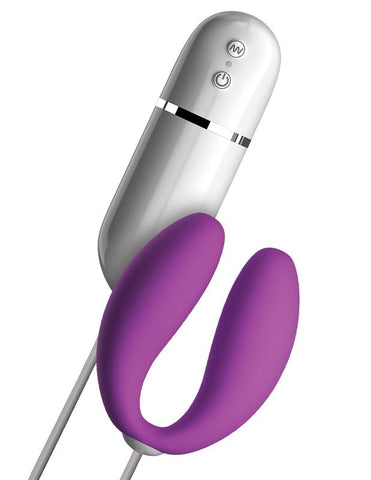 Pipedream Crush Snuggles Remote Control Couples Vibrator - Clit Ticklers and Pulsators
