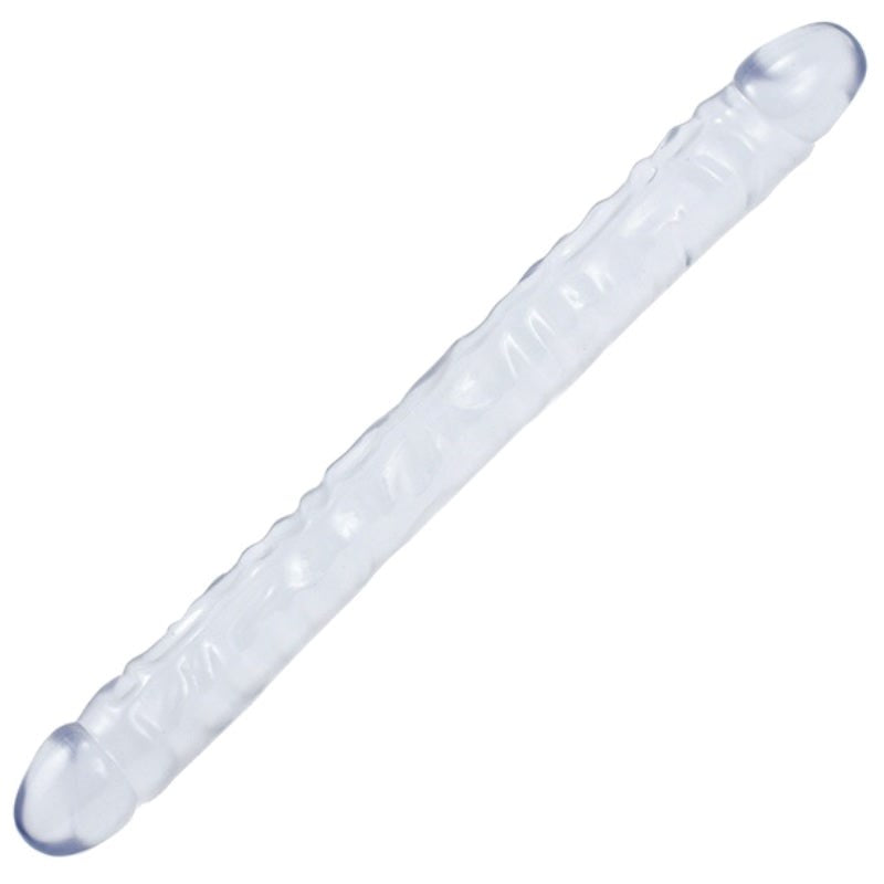 Crystal Jellies 18 Double Dong Clear - - Realistic Dildos