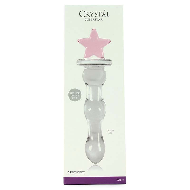 Crystal Superstar Glass Dildo - - Glass Sex Toys