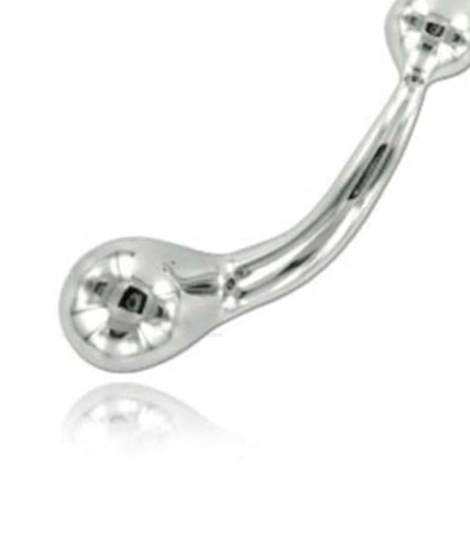 Curved Metal G-Wand - - Steel Sex Toys