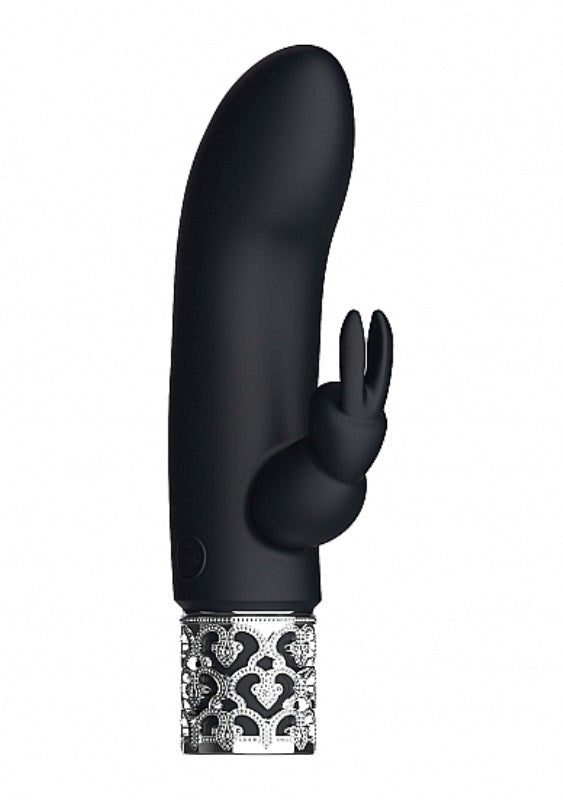 Dazzling Rechargeable Silicone Bullet Black - Rabbit Vibrators