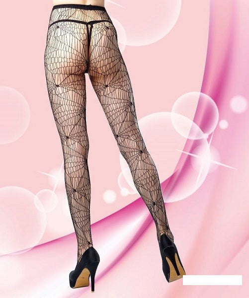 Delilah Pantyhose Spiderweb Design - - Hosiery