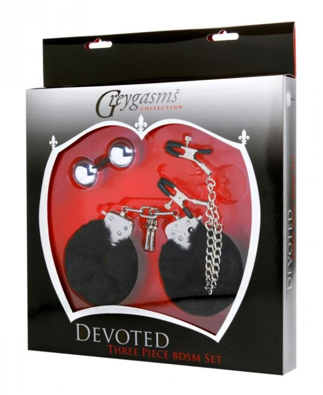 Devoted Three Piece Bedroom BDSM Set - - Bondage Kits