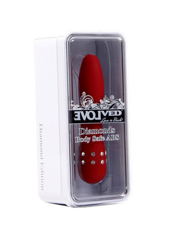 Diamond Princess Massager Red - - Clit Ticklers and Pulsators