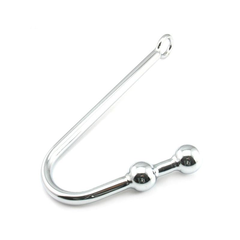 Double Ball Steel Anal Hook - - Spreaders and Hangers