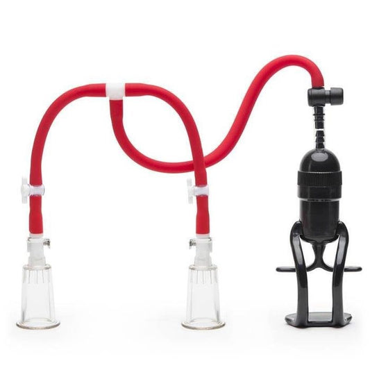 Double Cup Nipple Pump - Breast and Nipple Toys