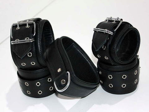 Double Eyelet Couples Restraint Set - Cuffs and Restraints