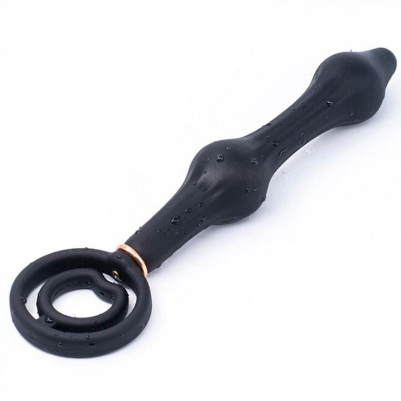 Double Rolling Ball Inflatable Anal Plug - - Inflatable Dildos and Vibrators