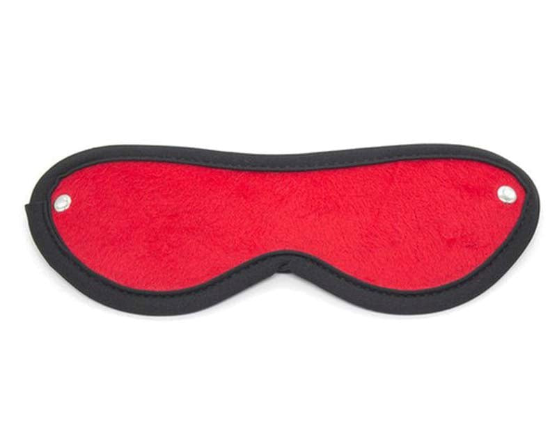 Downy Fetish Play Blindfold Black And Red - - Fancy Dress Ups