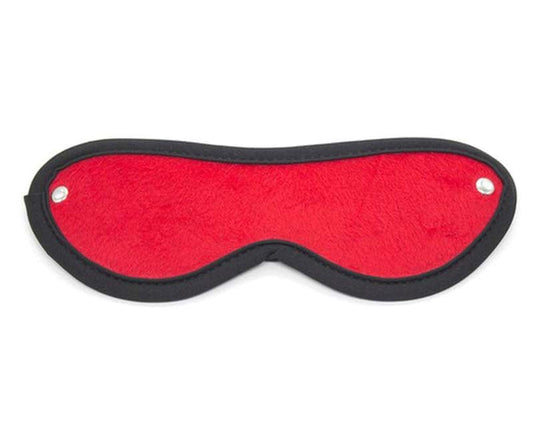 Downy Fetish Play Blindfold Black And Red - Fancy Dress Ups