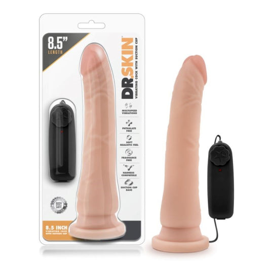 Dr. Skin 8.5 Inch Vibrating Realistic Cock - Realistic Dildos