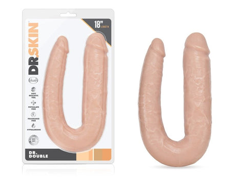 Dr. Skin Dr. Double Ender Dildo Vanilla - Realistic Dildos