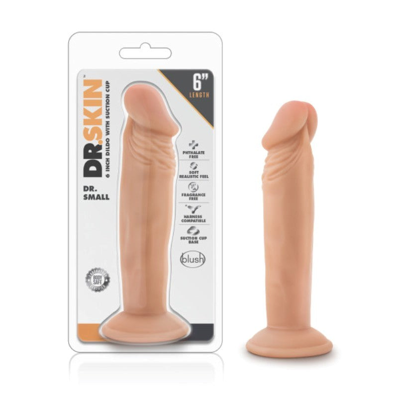 Dr. Skin Dr. Small - 6'' Dildo - Flesh - - Realistic Dildos