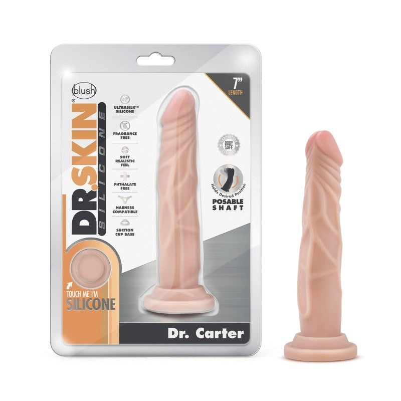 Dr. Skin Silicone Dr. Carter - 7 Inch Dildo - - Realistic Dildos