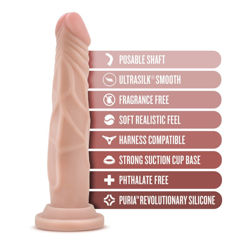 Dr. Skin Silicone Dr. Carter - 7 Inch Dildo - - Realistic Dildos