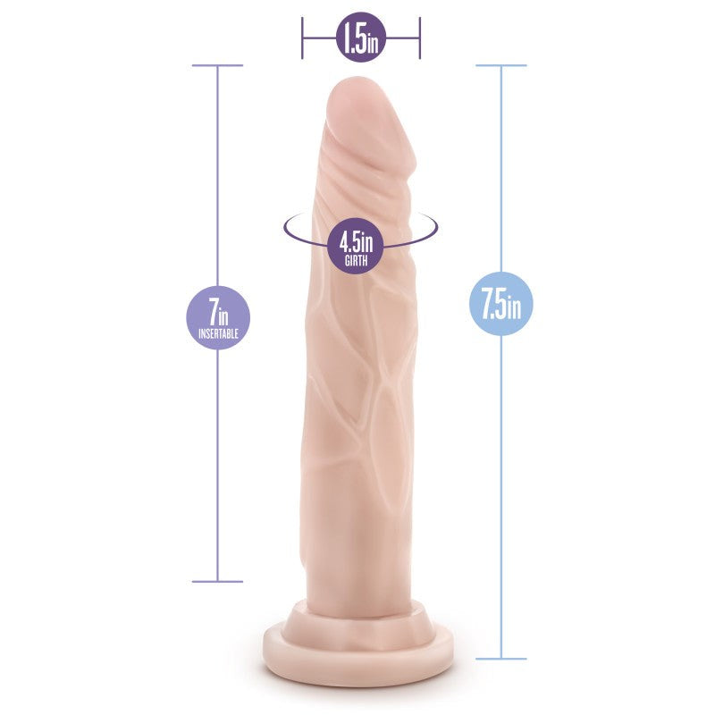 Dr. Skin Silicone Dr. Carter - 7 Inch Dildo - - Realistic Dildos