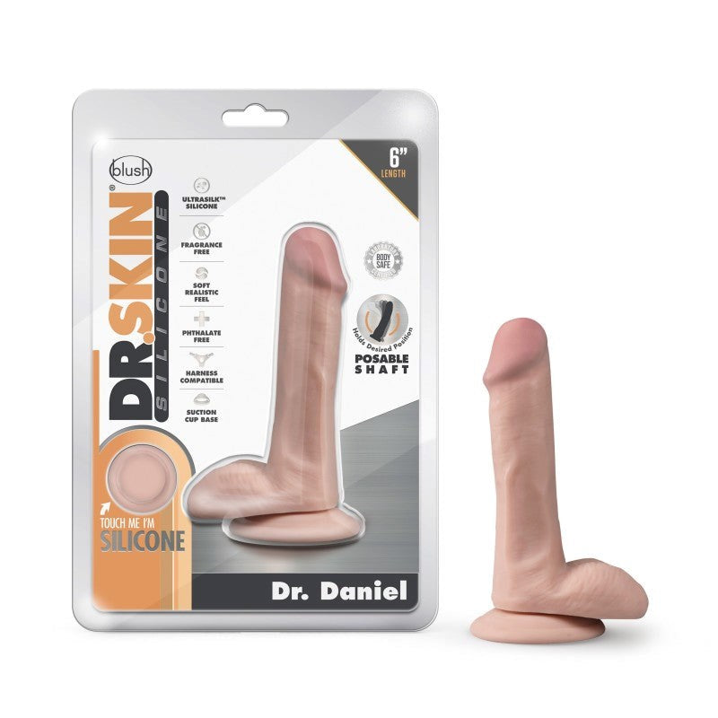 Dr. Skin Silicone Dr. Daniel - 6 Inch Dildo - - Realistic Dildos