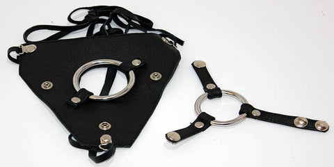 Dual Cock Ring Strap On Harness - Strap On Sextoys